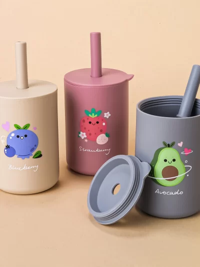 Silicone Sippy Cup with Lid, BPA-free