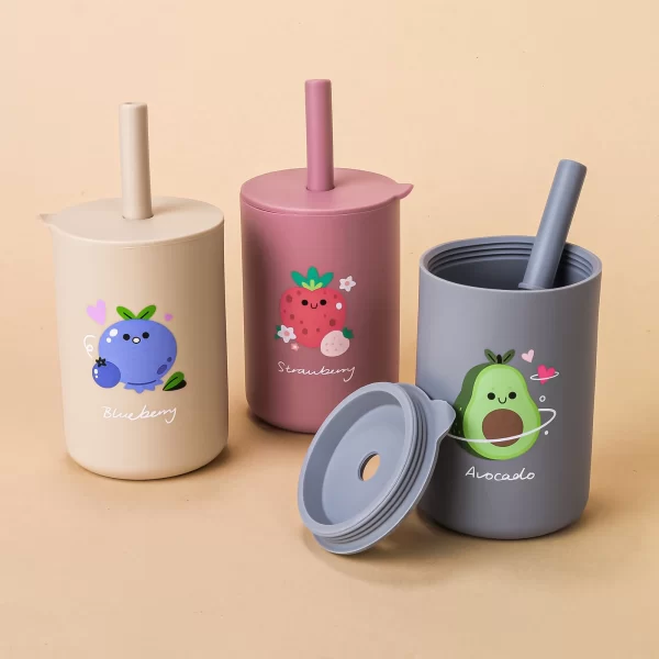 Silicone Sippy Cup with Lid, BPA-free