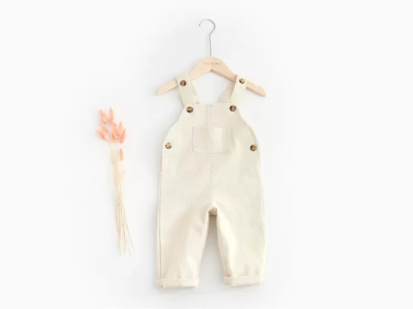 Solid Denim Overalls Child Jean Bib Pants - Image 8