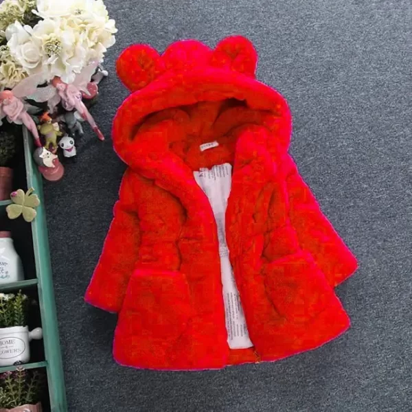 Faux Fur Coat Fleece Warm Jacket - Image 7
