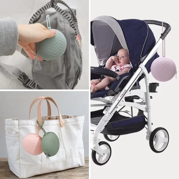 Food Grade Silicone Pacifier Holder/Container - Image 5