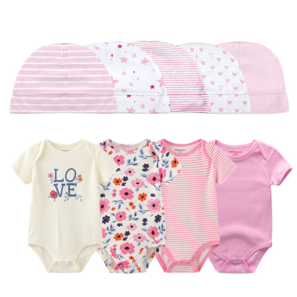 Baby Bodysuit Set with Hat - Image 13