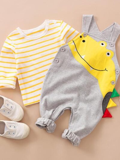 Baby Boy Overalls Set