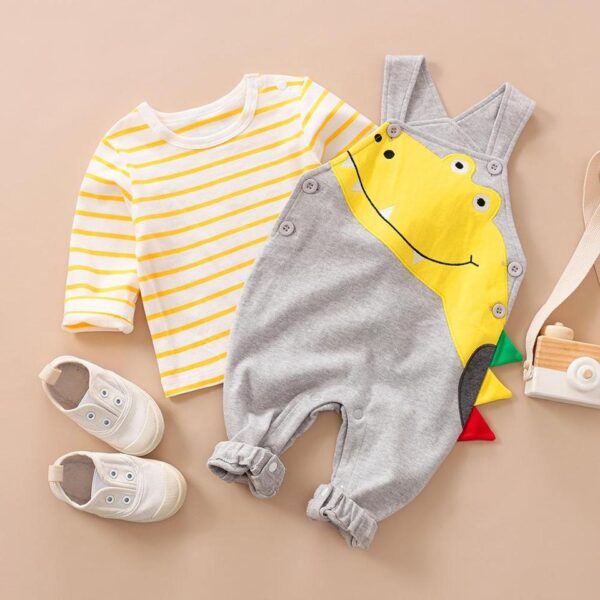 Baby Boy Overalls Set