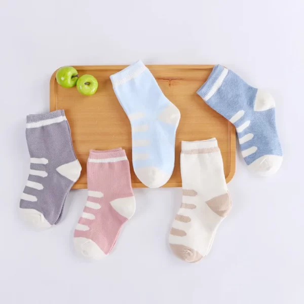 5 Pairs Children Cotton Socks - Image 7