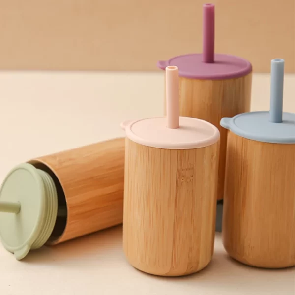 Bamboo Sippy Cups BPA Free