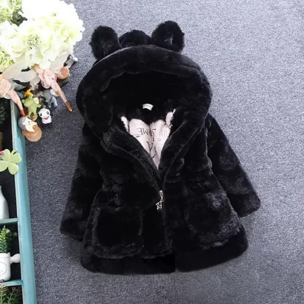 Faux Fur Coat Fleece Warm Jacket - Image 5