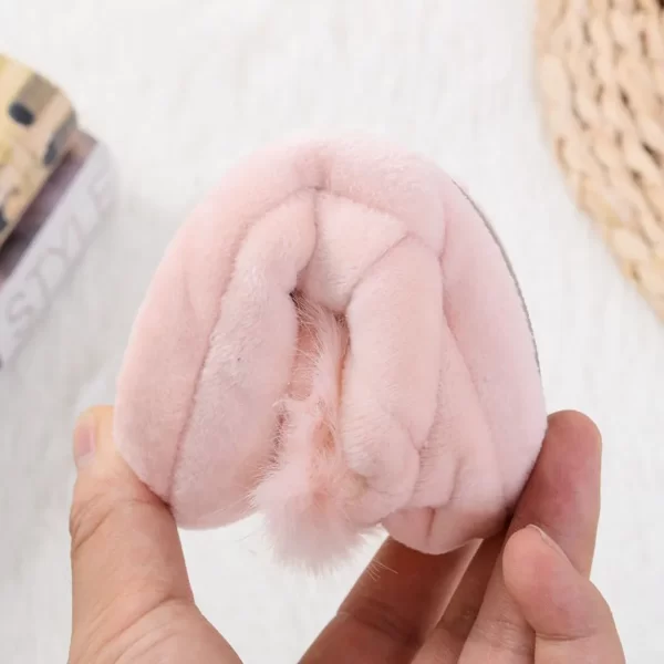 Non-slip Kid's Cartoon Plush Rabbit Cotton Slippers - Image 6