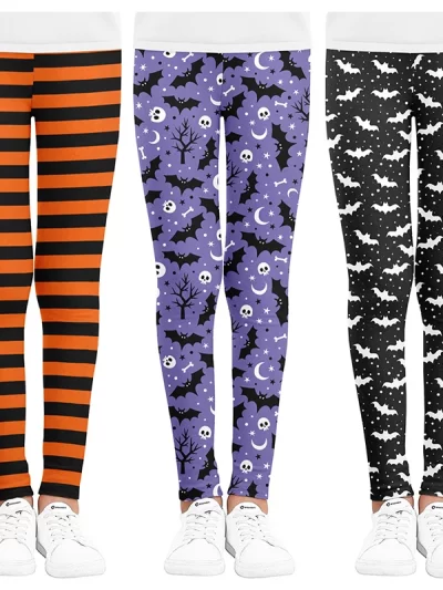 Girls Halloween Leggings