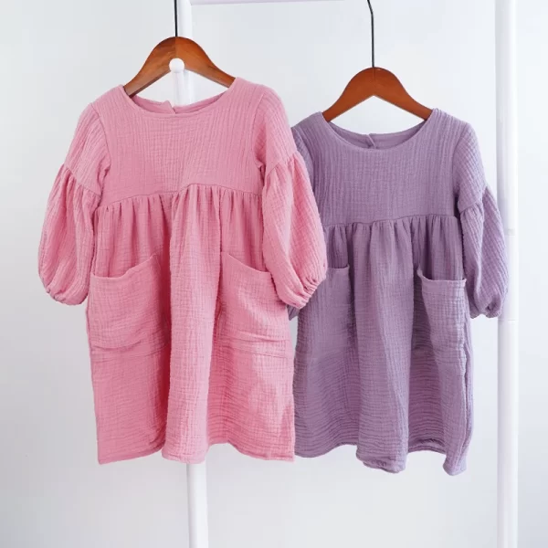 Organic Cotton Girl's Dress - Image 4