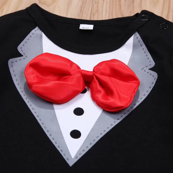 Baby Boy Bow Tie Jumpsuit - Image 3