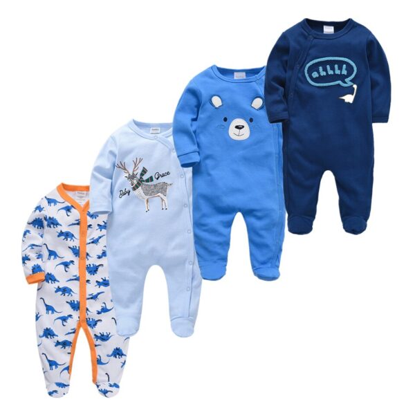 Cotton Rompers for Baby Boys - Image 30