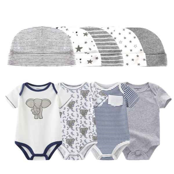 Baby Bodysuit Set with Hat - Image 8