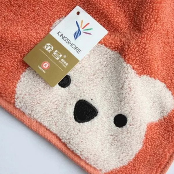 Cute Cartoon Bear Hand Towel Soft Cotton Kids - Image 8