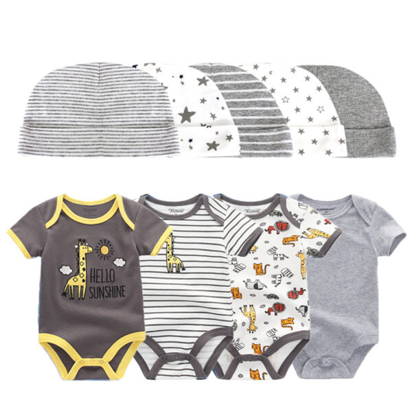 Baby Bodysuit Set with Hat - Image 18