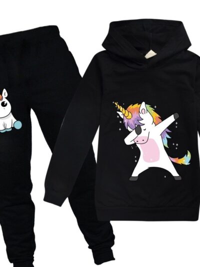 Unicorn Hoodie Sweatsuit for Girls