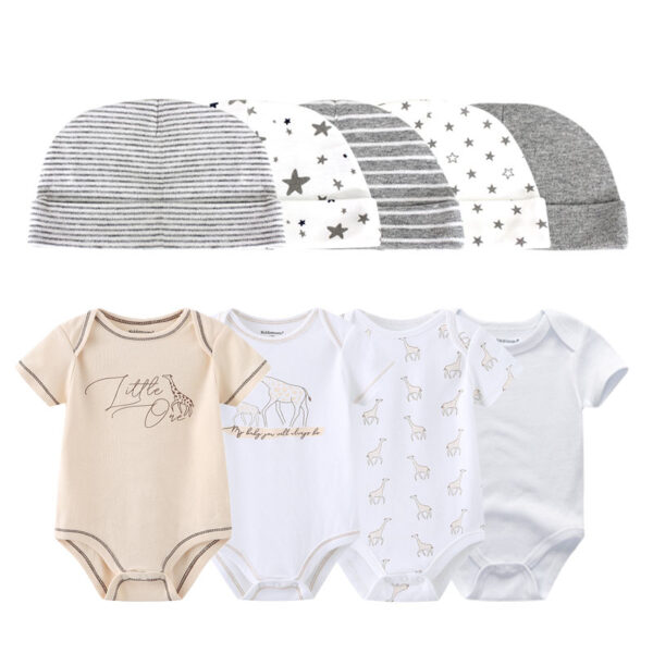 Baby Bodysuit Set with Hat