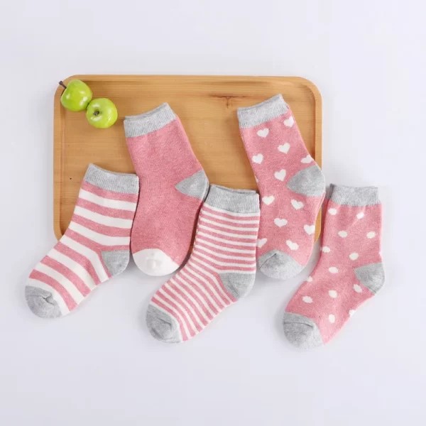 5 Pairs Children Cotton Socks - Image 9