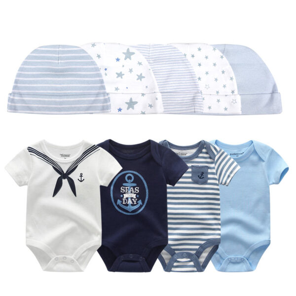 Baby Bodysuit Set with Hat - Image 10