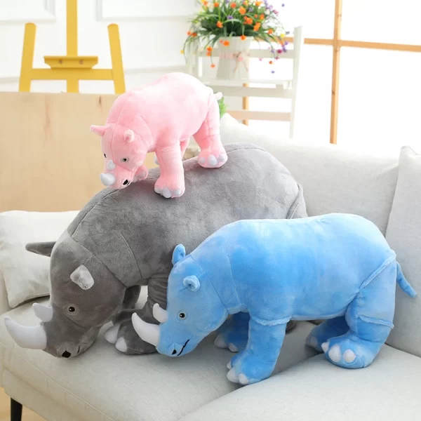 Lovely 80cm Infant Plush Rhinoceros - Image 4