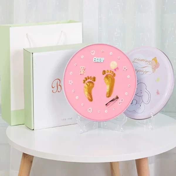 Baby Gift Footprint Air Drying Soft Clay Imprint Kit Casting - Image 4
