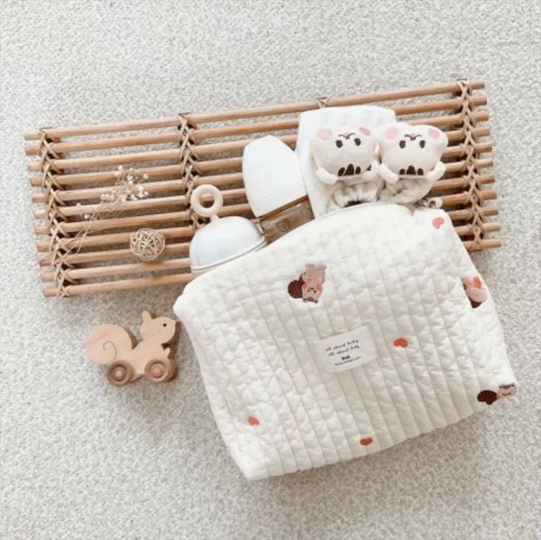 Quilted Baby Stroller Diaper Caddies Bags - Image 5