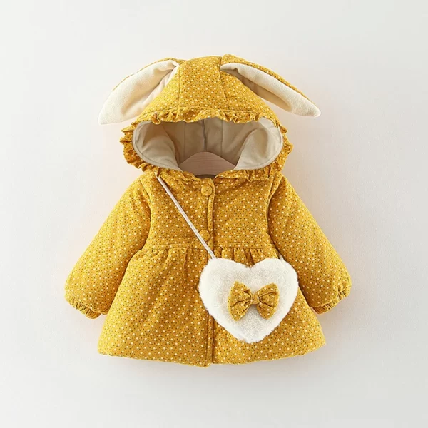 Baby Girl Hooded Cotton-Padded Jacket - Image 2