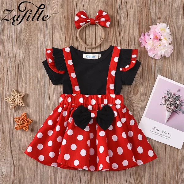 Polka Dots/Pattern Bowknot Skirt - Image 2