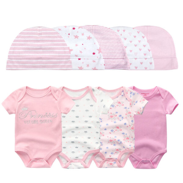 Baby Bodysuit Set with Hat - Image 6