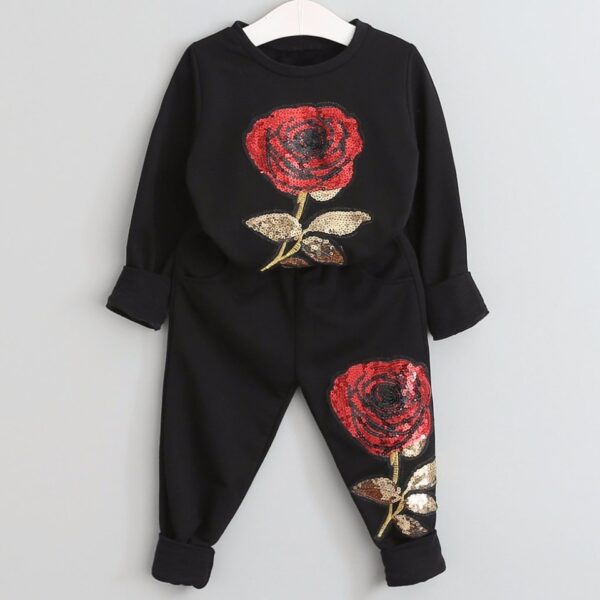 Autumn Winter Girls Clothing Set - Image 4