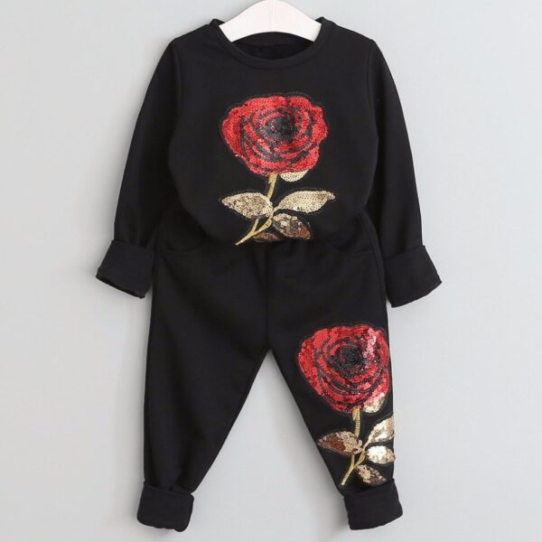 Autumn Winter Girls Clothing Set - Image 4