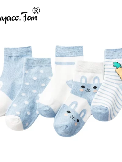 5 Pairs Children Cotton Socks