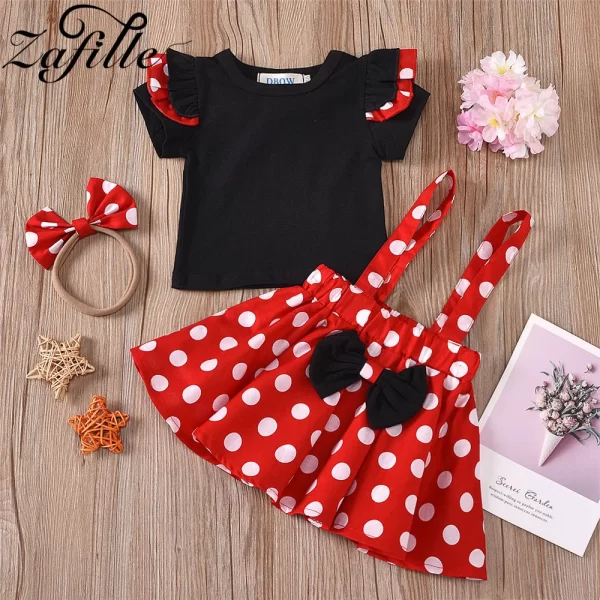 Polka Dots/Pattern Bowknot Skirt - Image 3