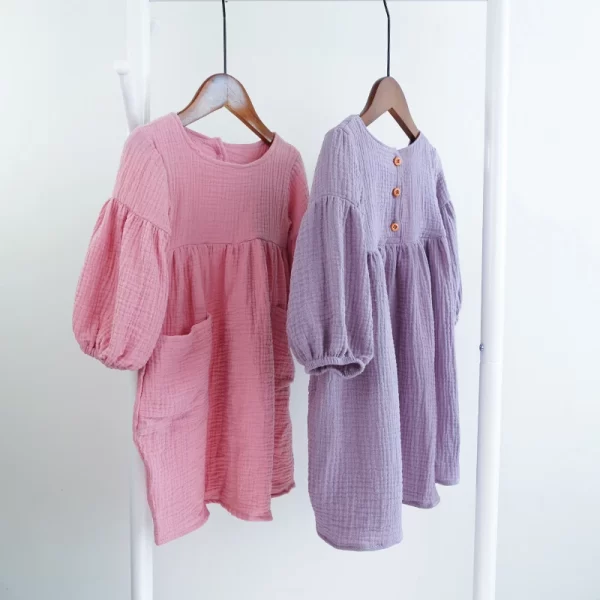 Organic Cotton Girl's Dress - Image 5
