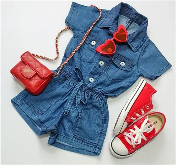 Denim Romper Girl - Image 2