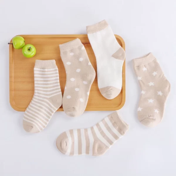 5 Pairs Children Cotton Socks - Image 10