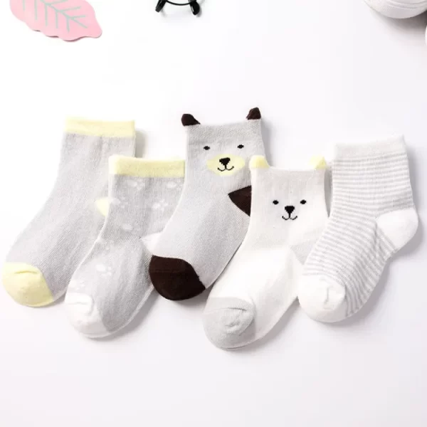 5 Pairs Children Cotton Socks - Image 19