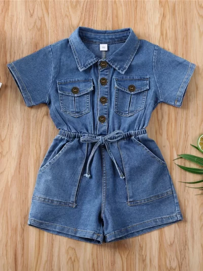 Denim Romper Girl
