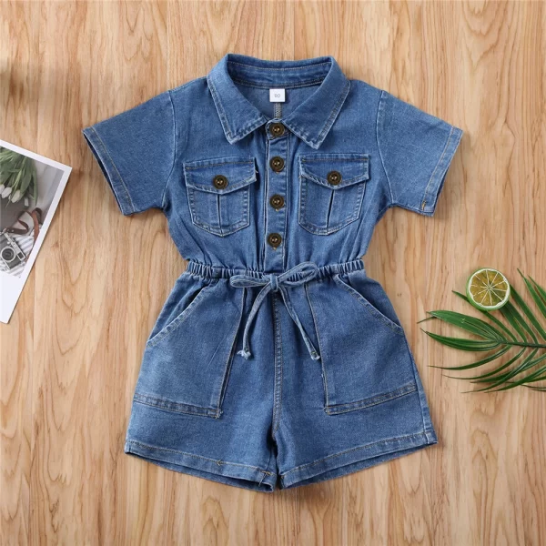 Denim Romper Girl