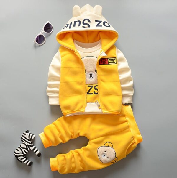 Cartoon Cat Hooded Vest Set - Image 41