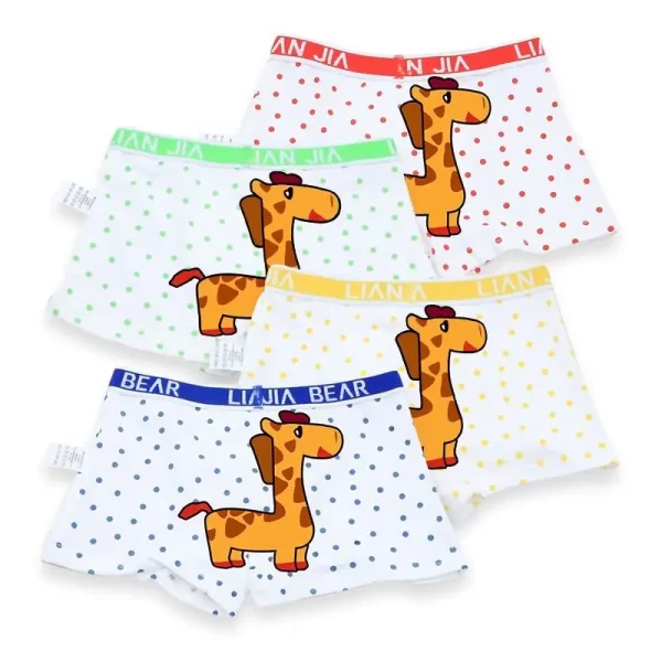 12Pcs Cute Cotton Boxer Briefs for Boys - Image 4