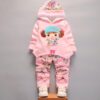 Cartoon Cat Hooded Vest Set - Image 36