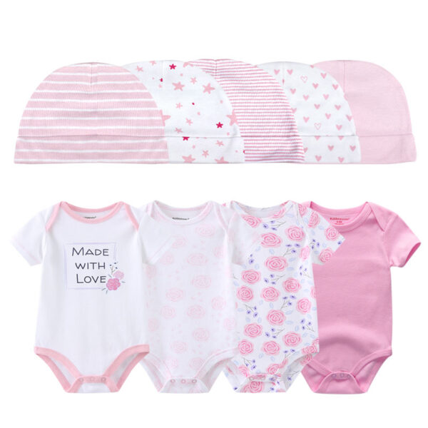 Baby Bodysuit Set with Hat - Image 11