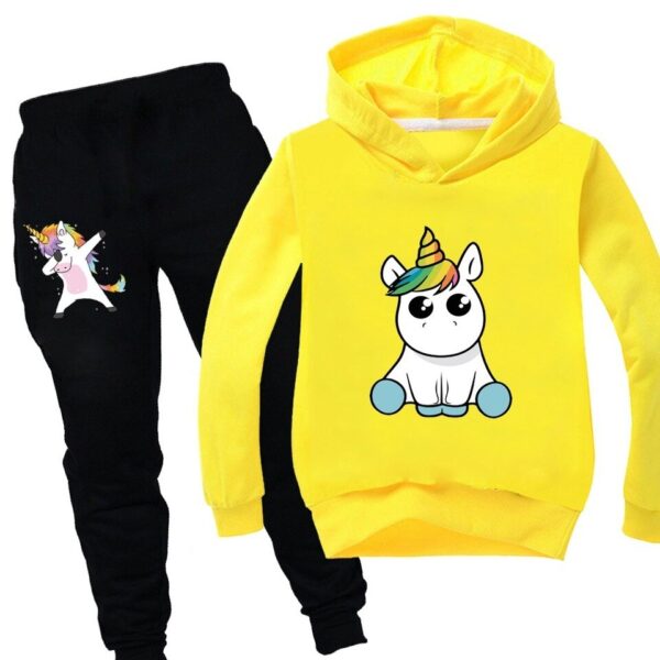 Unicorn Hoodie Sweatsuit for Girls - Image 18
