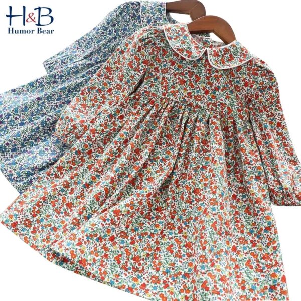 Floral Fiesta Girls Dress by Humor Bear
