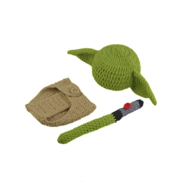 3pcs Baby Photography Set Wool Knitted Assorted - Image 6