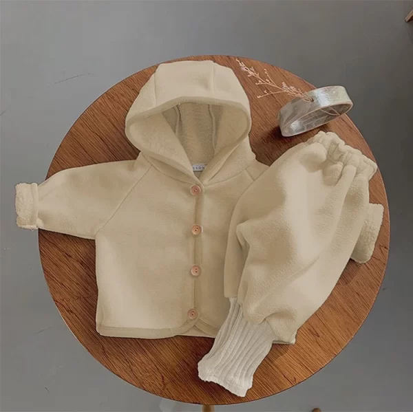 Plush Hooded Children's Outerwear - Image 8