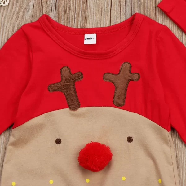 Infant Christmas Reindeer Jumpsuit - Image 3