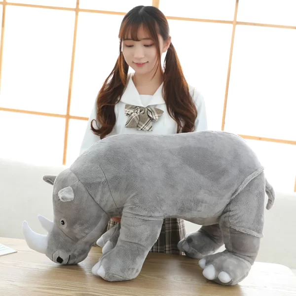 Lovely 80cm Infant Plush Rhinoceros - Image 3