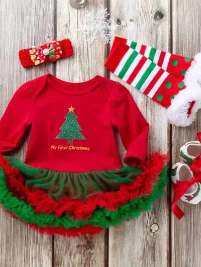 Infant Christmas Party Dress Christmas